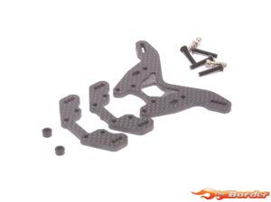 Schumacher Carbon Rear Shock Tower Conversion (STC) Med-Low Grip - CAT PB U9402
