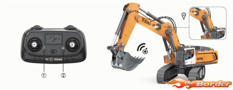 Absima 1/50 RC Excavator RTR - Mini Graafmachine 80001