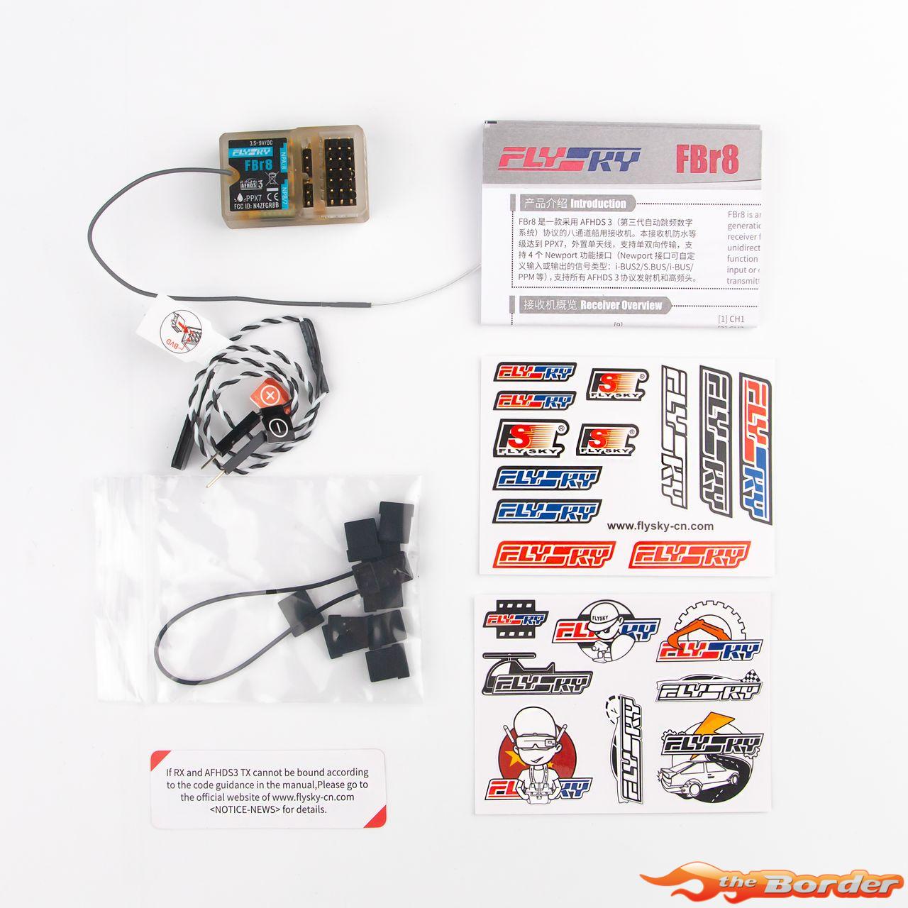 FlySky FBr8 Short Antenna AFHDS3 Receiver 8Ch FS104 - Afbeelding 3