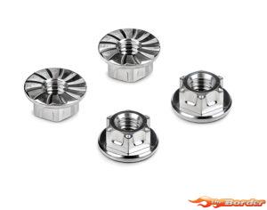 Hudy Titanium Nut M4 w/Serrated Flange (4) 296542