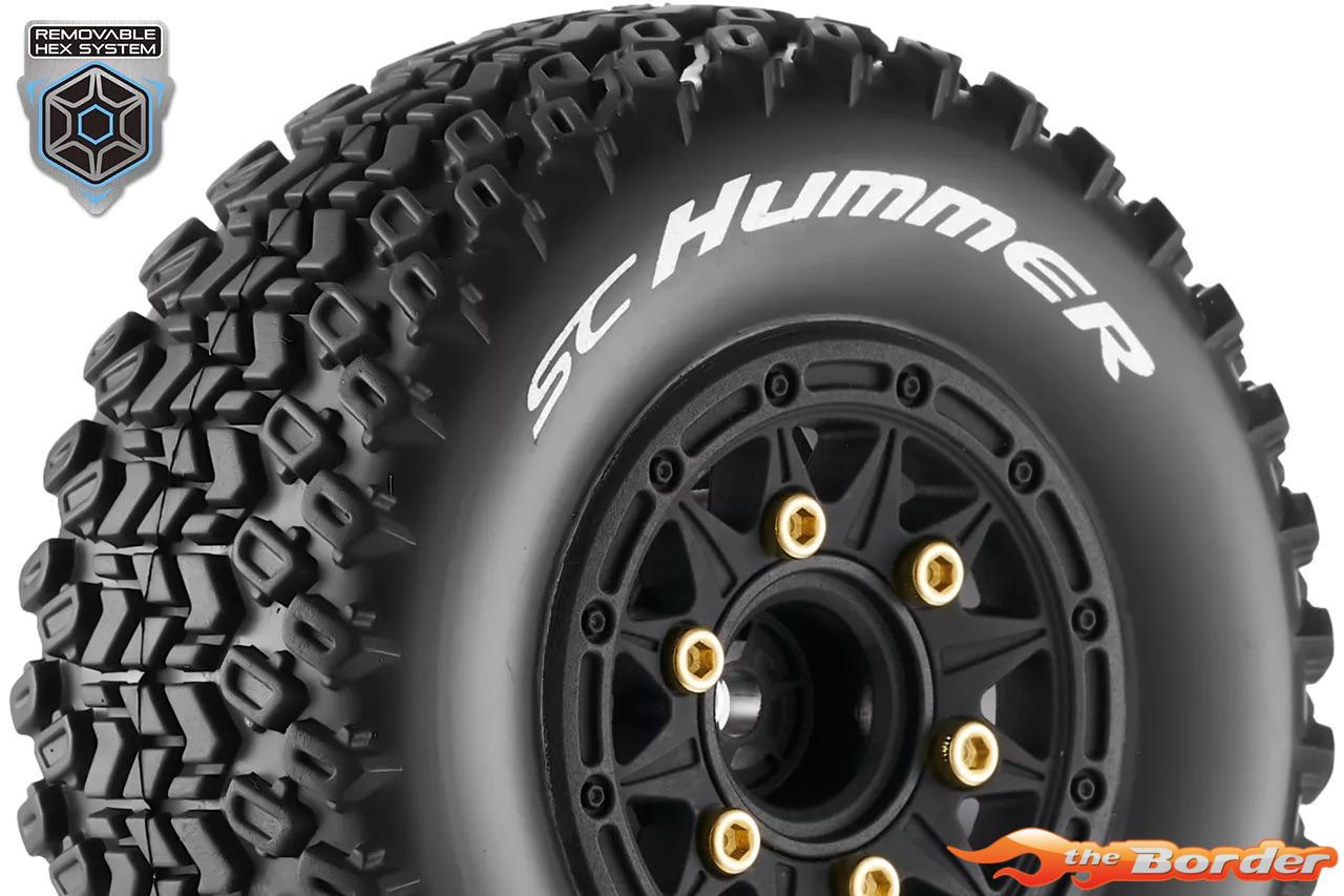 LouiseRC SC-Hummer Traxxas Slash Tires - Removable Hex (12mm, 14mm, 17mm) (F/R) LR-T3224SB