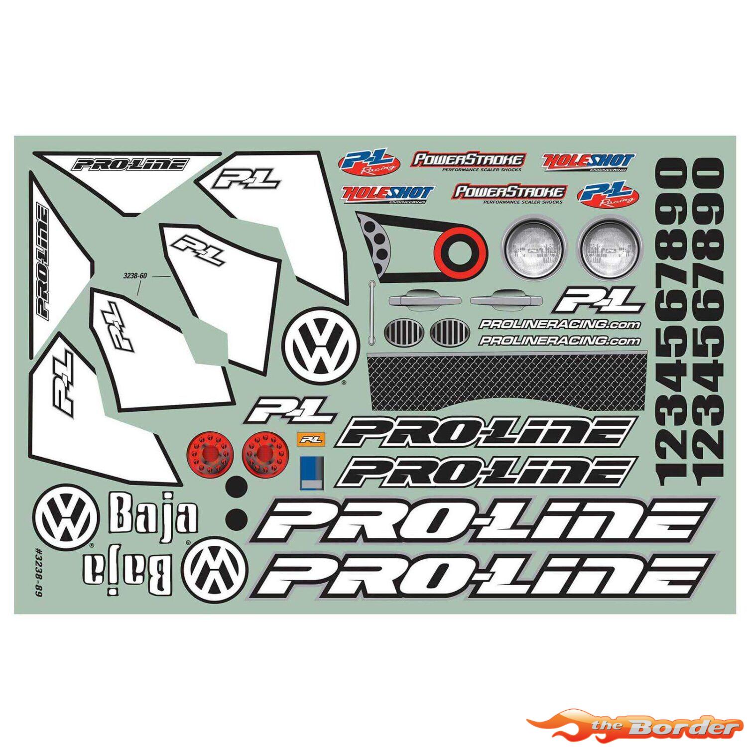 Proline Volkswagen Full Fender Baja Bug Clear Body for Slash 3238-63 - Afbeelding 5