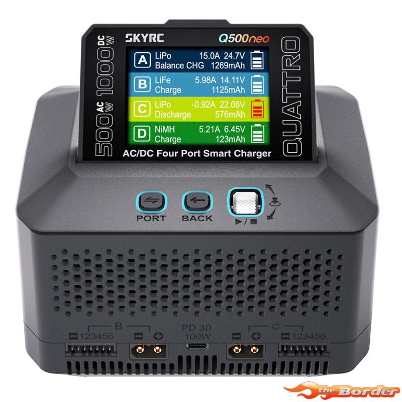 SkyRC Q500neo Quattro AC/DC Smart Charger (AC 500W, DC 1000W) 100232