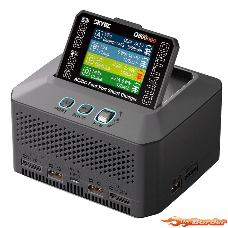 SkyRC Q500neo Quattro AC/DC Smart Charger (AC 500W, DC 1000W) 100232