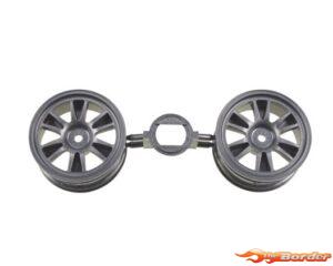 Tamiya 1/10 6-Spoke Dark Gun Metal Wheels (2pcs.) 10446216