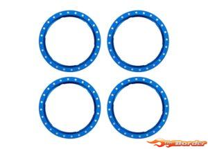 Traxxas Beadlock Rings Blue (Machined Aluminium, 4pcs) 10276-BLUE