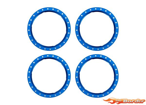 Traxxas Beadlock Rings Blue (Machined Aluminium, 4pcs) 10276-BLUE