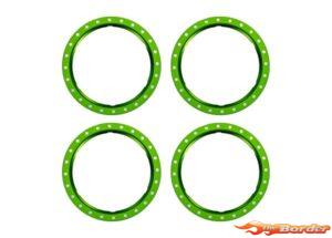 Traxxas Beadlock Rings Green (Machined Aluminium, 4pcs) 10276-GRN