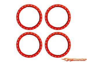Traxxas Beadlock Rings Red (Machined Aluminium, 4pcs) 10276-RED