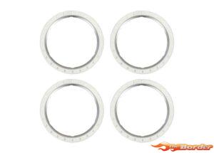 Traxxas Beadlock Rings Silver (Machined Aluminium, 4pcs) 10276-SLVR