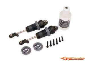 Traxxas Blue Shocks GTR Long Steel Gray 7461-STGRY