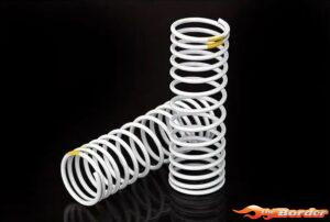 Traxxas Front Springs (White, Progressive +20% Rate, Yellow Stripe) 5856