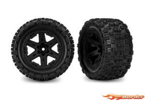 Traxxas Sledgehammer ST Tires (2) (Rustler 4x4 Front & Rear) 9170-BLK