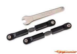 Traxxas Toe Links Steel 87mm Short Steel Gray (2) 7492-GRAY