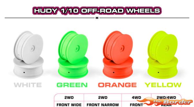 Hudy 1/10 Off-Road Wheel - 2WD – Front – Yellow (2) 803210-Y - Afbeelding 3
