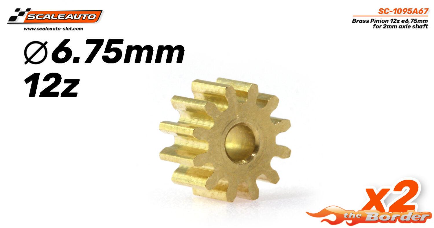 ScaleAuto Pinion Brass 12T for Axle 2mm SC-1095A67