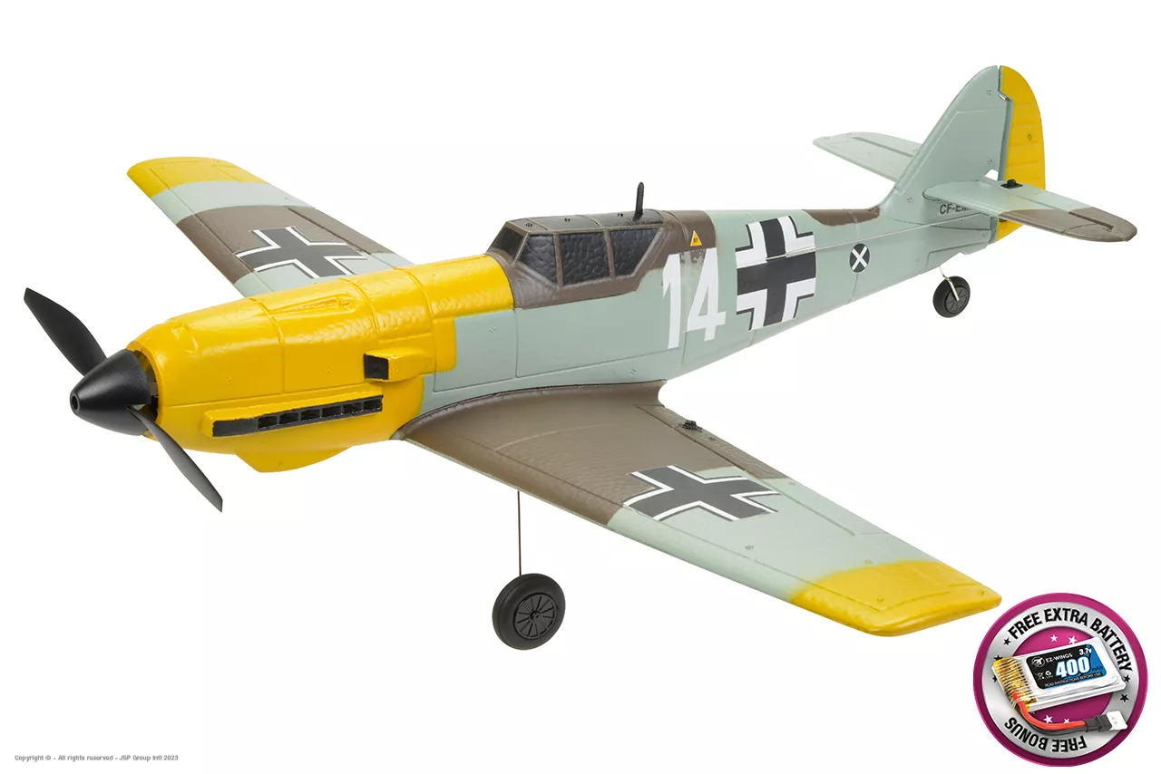 EZ-Wings Mini BF-109 Messerschmitt - RTF - 450mm - 1+1 Li-Po Battery EZ-032 - Afbeelding 8