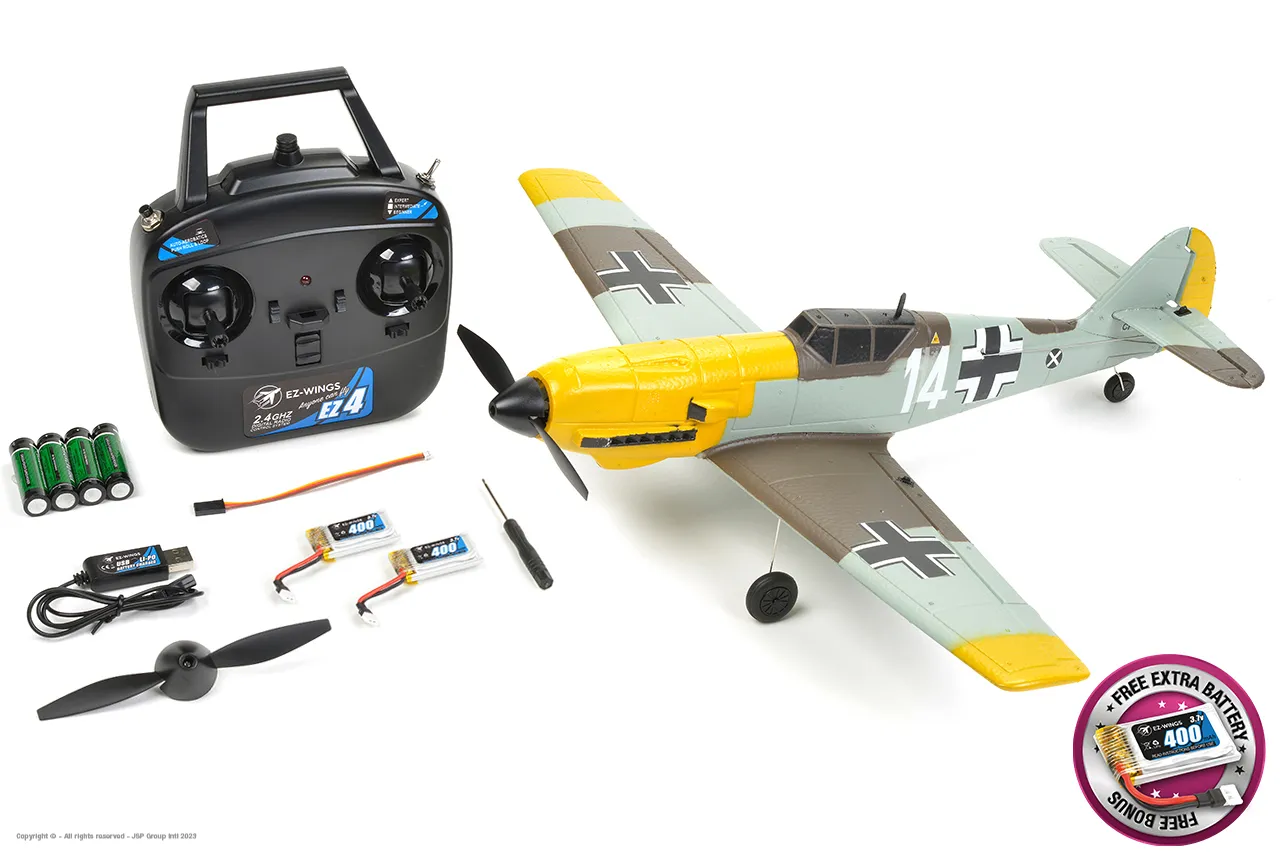 EZ-Wings Mini BF-109 Messerschmitt - RTF - 450mm - 1+1 Li-Po Battery EZ-032