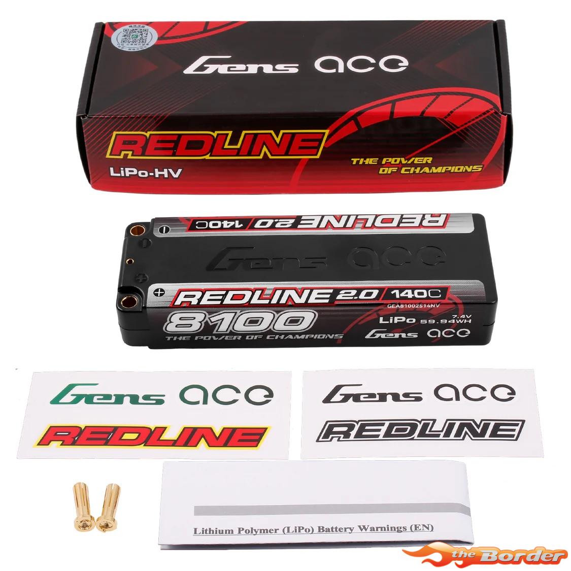 GensAce Redline 2.0 2S 7.4V 8100mAh 140C 81002S14NV - Afbeelding 4