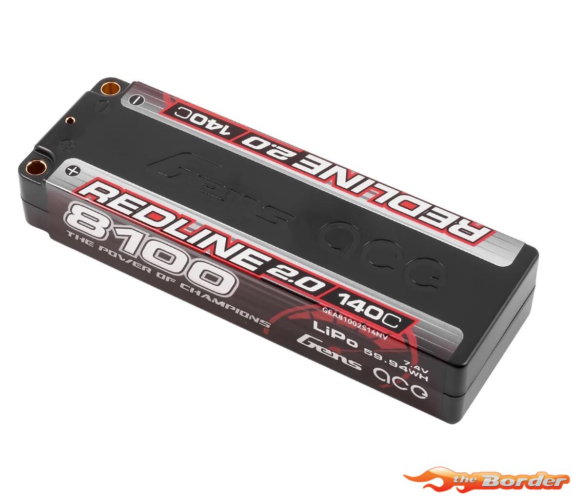 GensAce Redline 2.0 2S 7.4V 8100mAh 140C 81002S14NV - Afbeelding 3