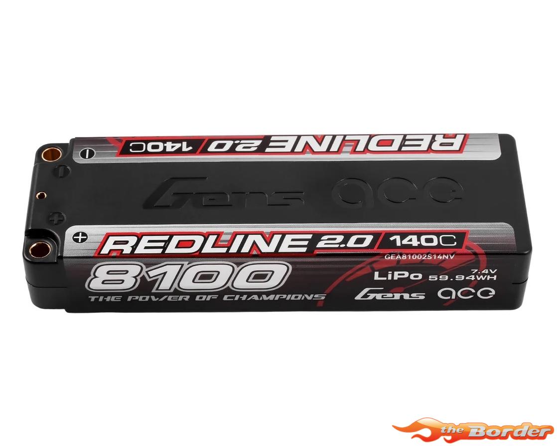 GensAce Redline 2.0 2S 7.4V 8100mAh 140C 81002S14NV