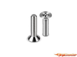 Hudy Titanium Flat Head Screw M3x25 (4) 903325-T