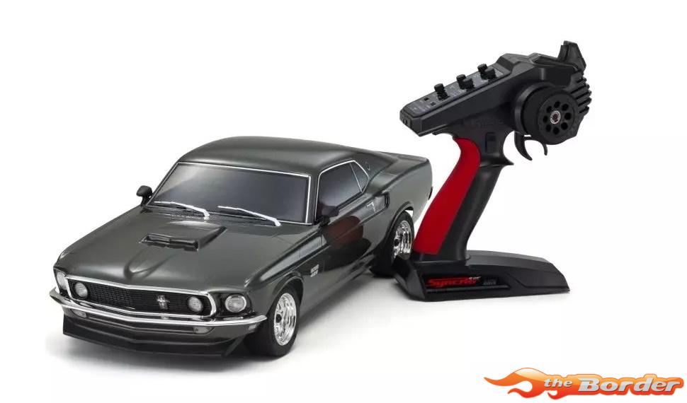 Kyosho 1/10 RTR 4WD Fazer FZ02 (L) Ford Mustang Boss 429 Black (inc. Accu & Lader) 34437T1B - Afbeelding 3