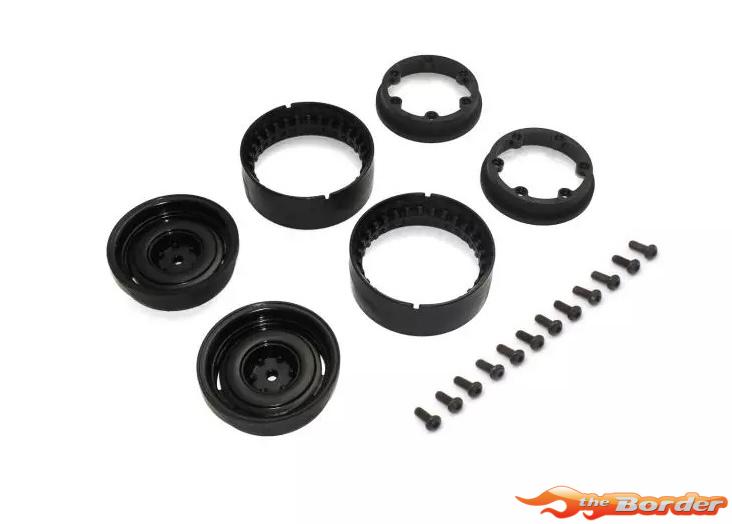 Kyosho Bead-Lock 1.9 Inches Dish Black Wheels (2) - KC10 Series CLH001BK