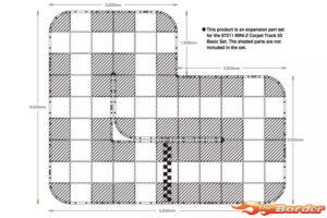 Kyosho Mini-Z Carpet Track Expansion Set 50 (44pcs 50x50) 87212B