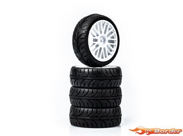 LRP 1/10 VTEC TC Allround Pre-Glued Tires (4pcs) 65060