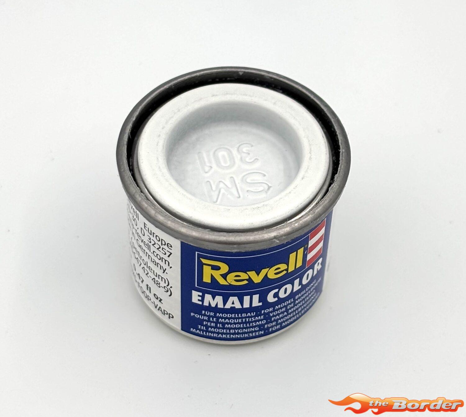 Revell #301 Wit Zijdemat RAL9010 Enamel Paint 14ml 32301