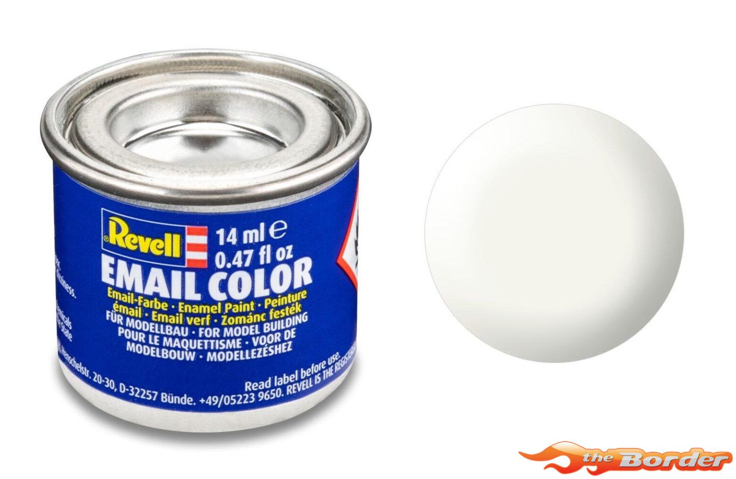 Revell #301 Wit Zijdemat RAL9010 Enamel Paint 14ml 32301