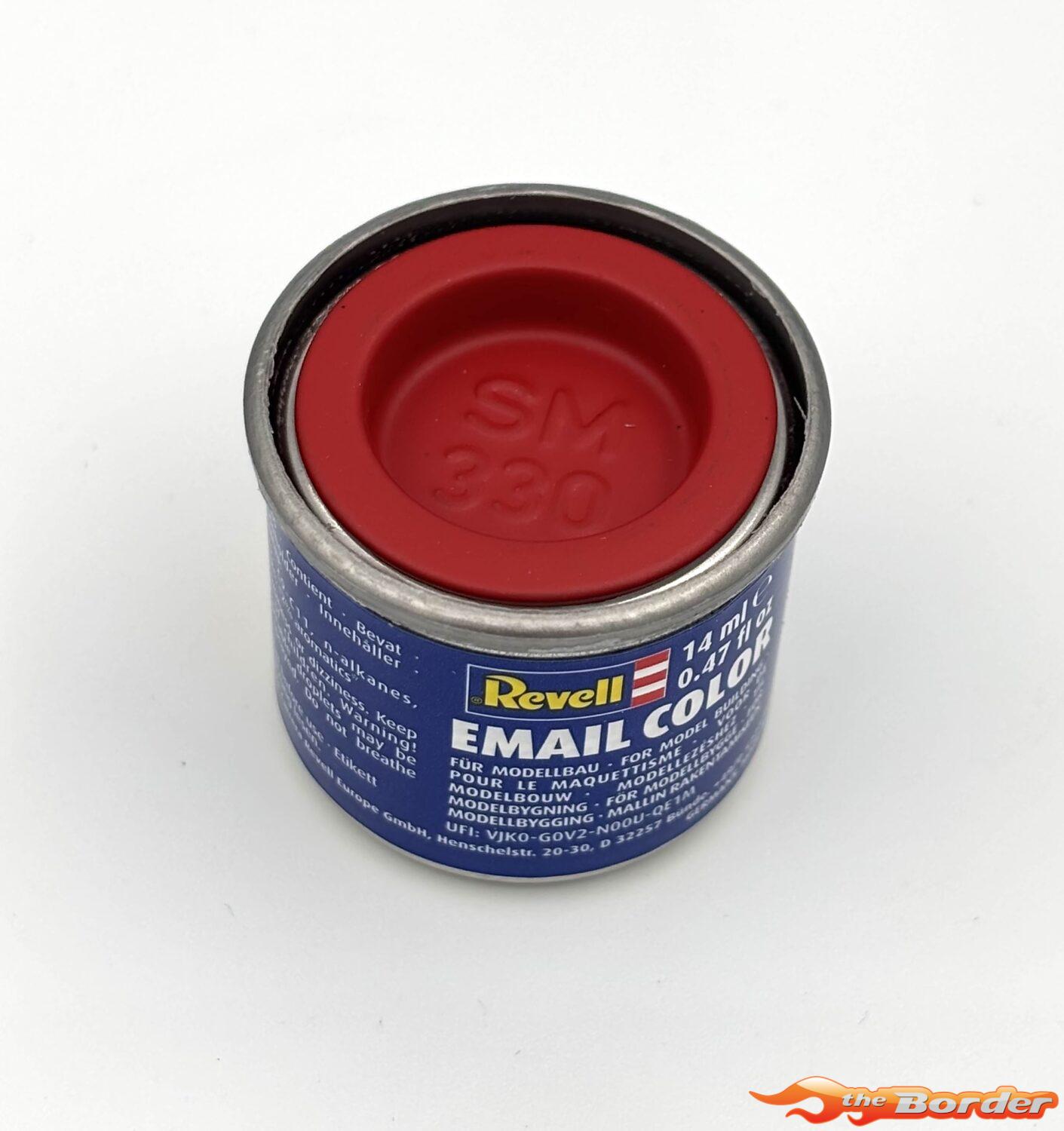 Revell #330 Vuurrood Zijdemat RAL3000 Enamel Paint 14ml 32330