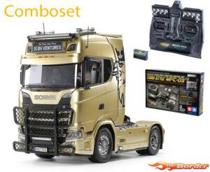 Tamiya 1/14 Scania 770S 4x2 Kit met MFC-03 Module en 14Ch zender 56379 - Combi Set