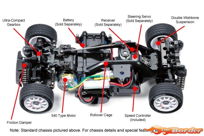 Tamiya M05 Mini Cooper Monte Carlo '94 - M-Chassis Kit 58483 - Afbeelding 4