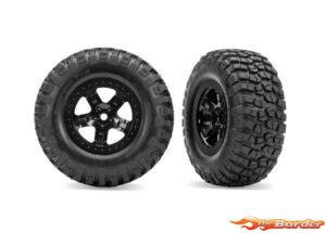 Traxxas SCT Black Wheels & BFGoodrich Tires (2) (Slash 4x4 F/R, 2WD R) 5878-BLK