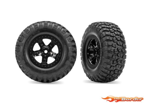 Traxxas SCT Black Wheels & BFGoodrich Tires (2) (Slash 4x4 F/R, 2WD R) 5878-BLK