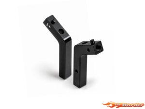 XRAY X4F Alu Shock Holder Rear Fixed +1mm - Swiss 7075 T6 (2) 302979