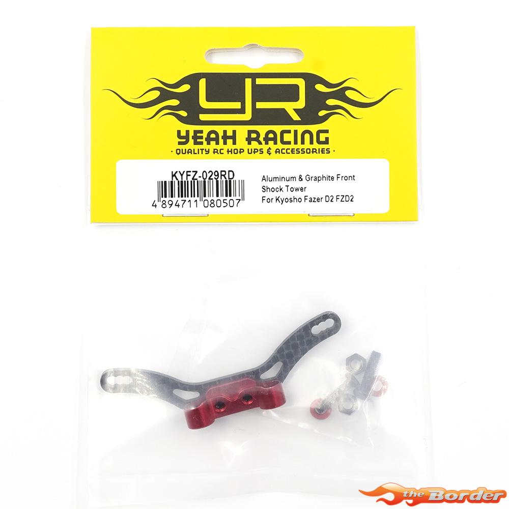 Yeah Racing Alu Front Shock Tower for Kyosho Fazer FZD2 KYFZ-029RD - Afbeelding 3