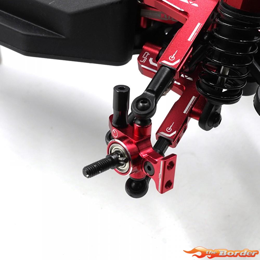 Yeah Racing Alu Front Steering Block for Kyosho Fazer FZD2 KYFZ-021RD - Afbeelding 3