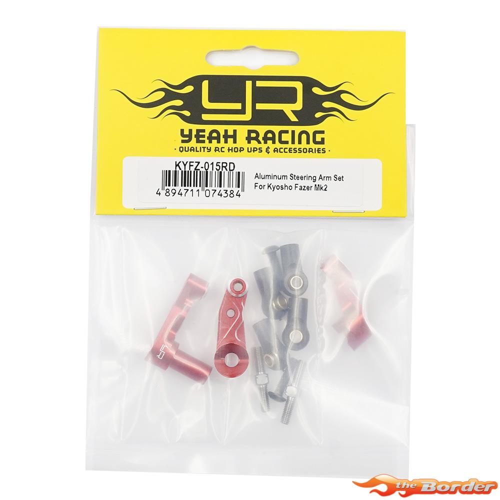Yeah Racing Alu Steering Arm Set for Kyosho Fazer FZD2 KYFZ-015RD - Afbeelding 3