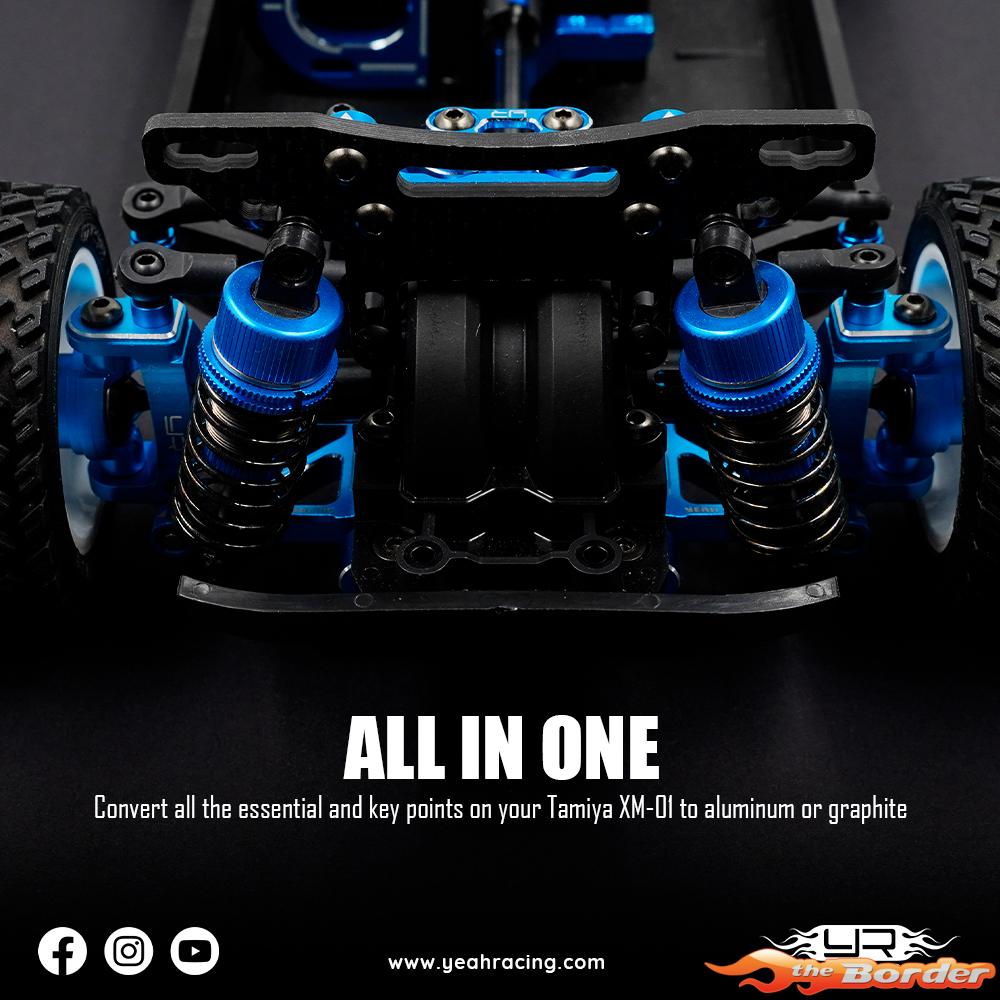 Yeah Racing Aluminium Essential Conversion Kit for Tamiya XM-01 TAXM-S01BU - Afbeelding 11