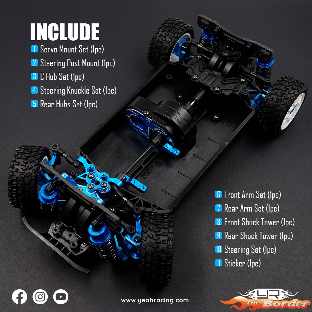 Yeah Racing Aluminium Essential Conversion Kit for Tamiya XM-01 TAXM-S01BU - Afbeelding 10