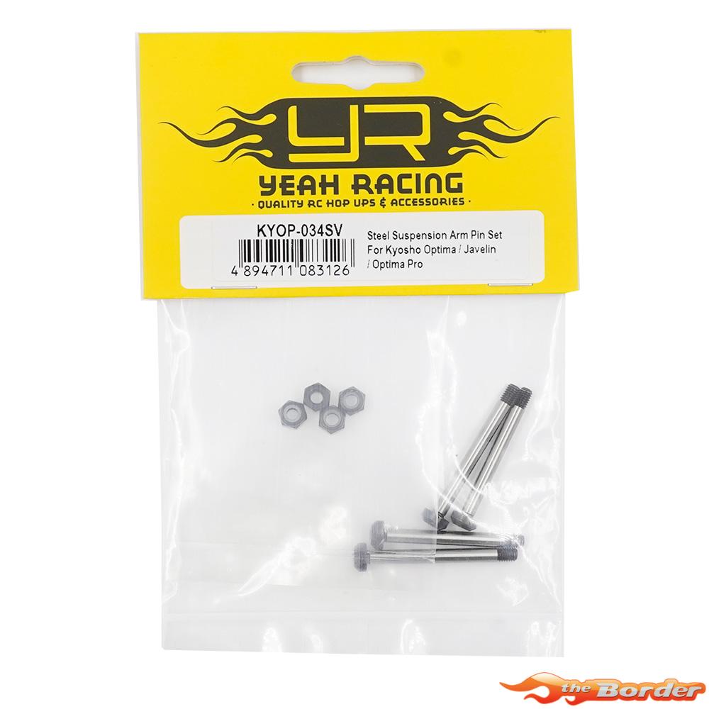 Yeah Racing Steel Suspension Arm Pin Set for Kyosho Optima / Javelin / Optima Pro KYOP-034SV - Afbeelding 5