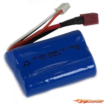 FTX 1500MaH Li-ION 7.4V Battery T-Plug ftx9789
