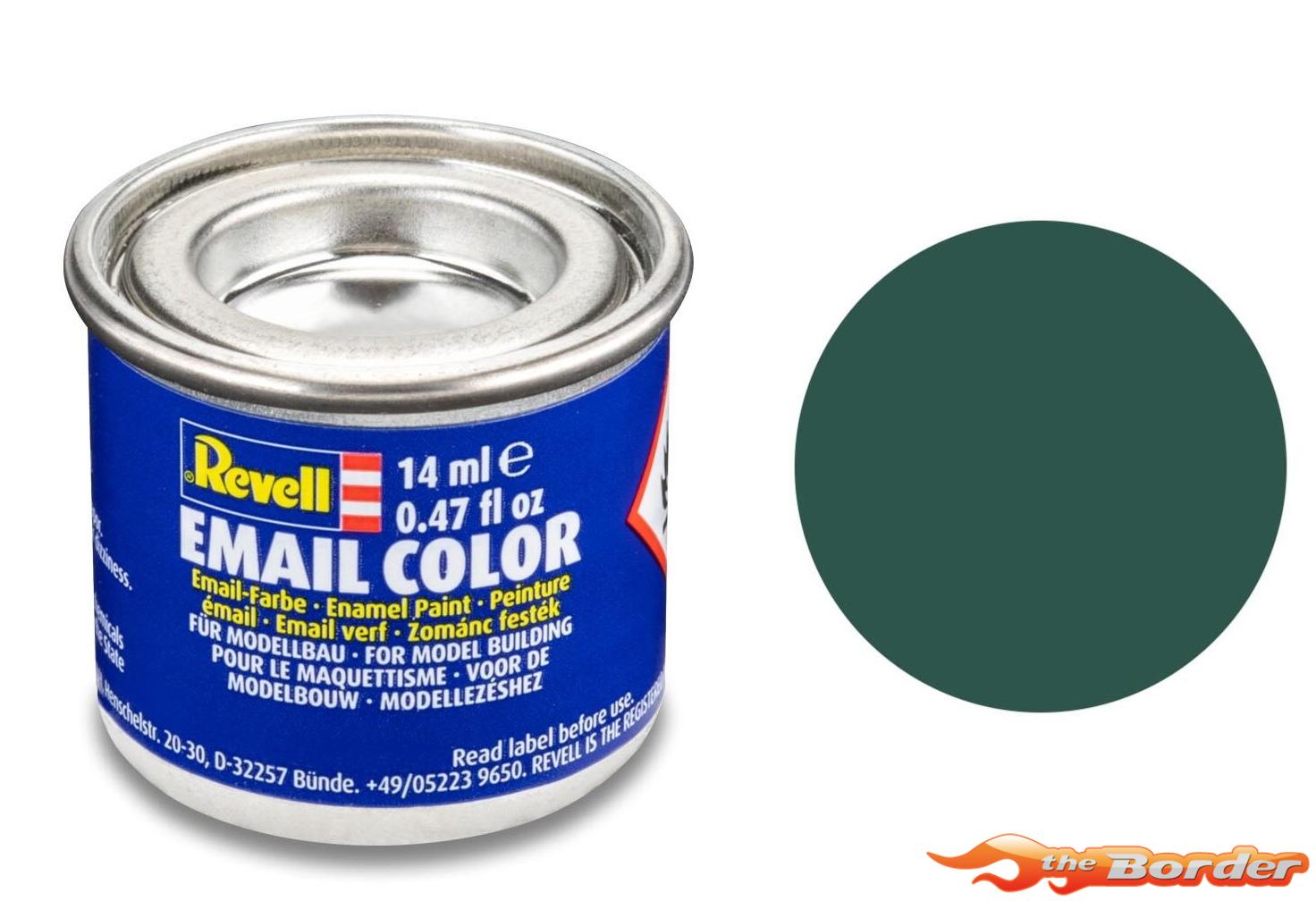 Revell #48 Sea Green Mat RAL 6028 Enamel Paint 14ml 32148