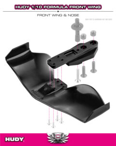 Hudy Front Wing F1 Black 293701-K