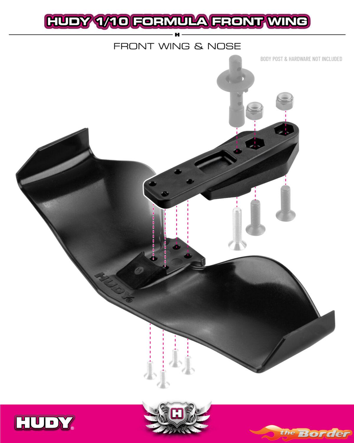 Hudy Front Wing F1 Black 293701-K