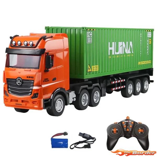 Huina RC Vrachtwagen met Trailer en Container 1/18 RTR CY1317