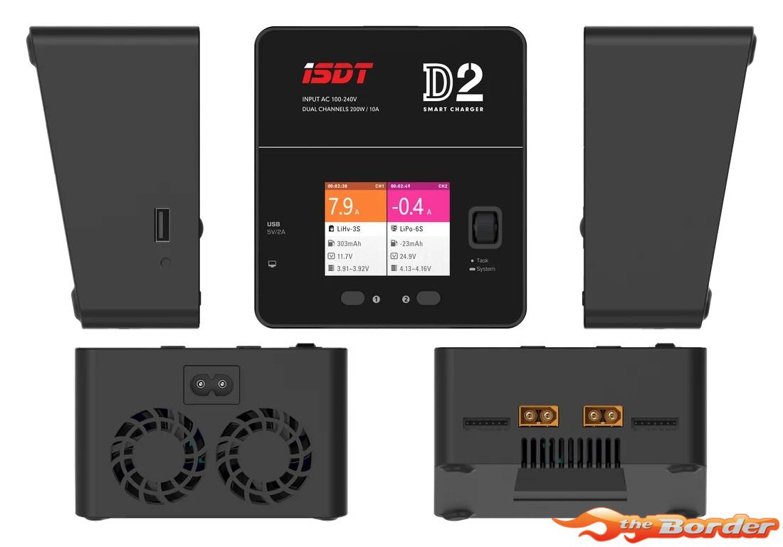 ISDT D-2 MK2 AC Duo Charger (2x 200W) Duo Lader D2-MK2